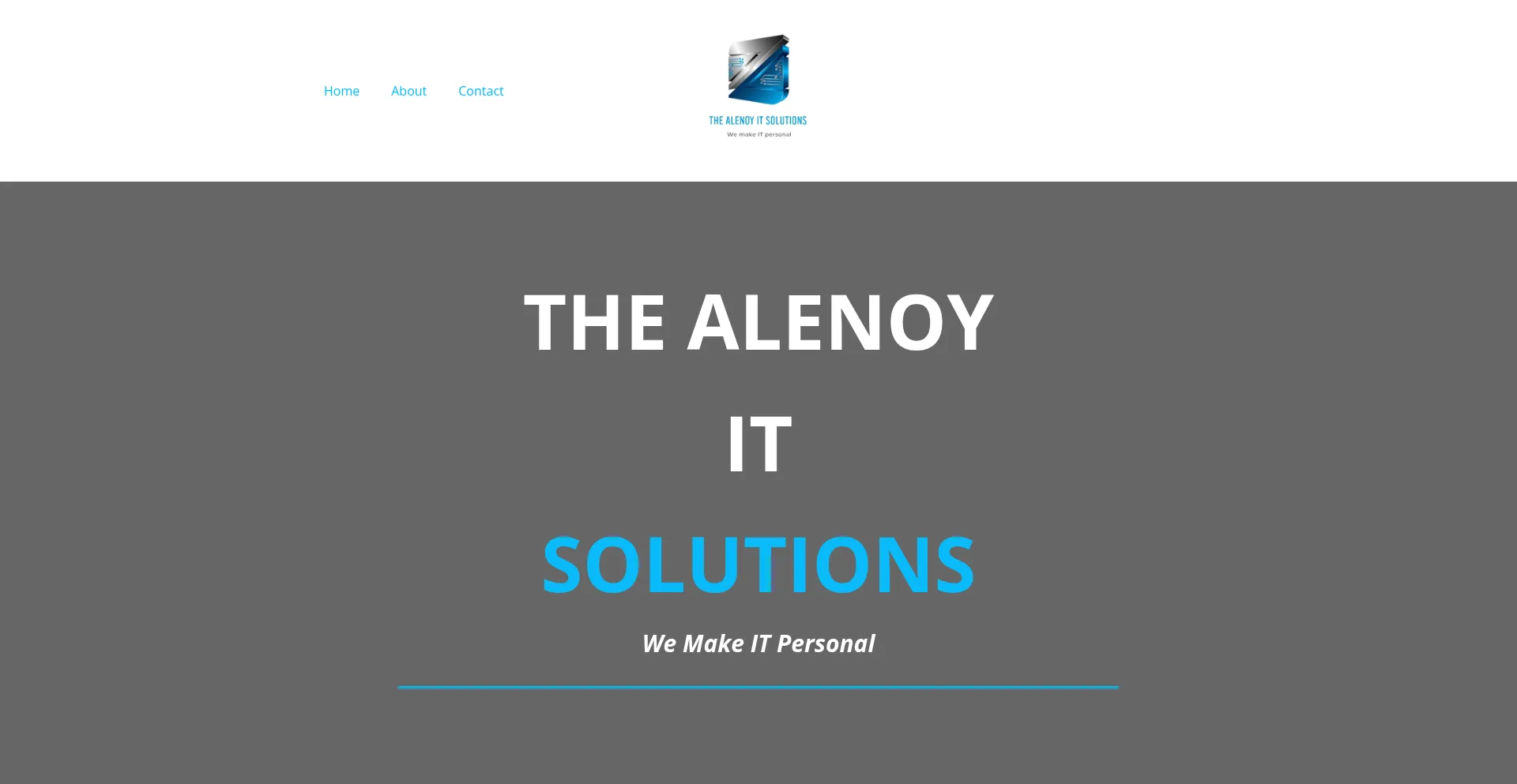 Website screenshot of Alenoy.co.za