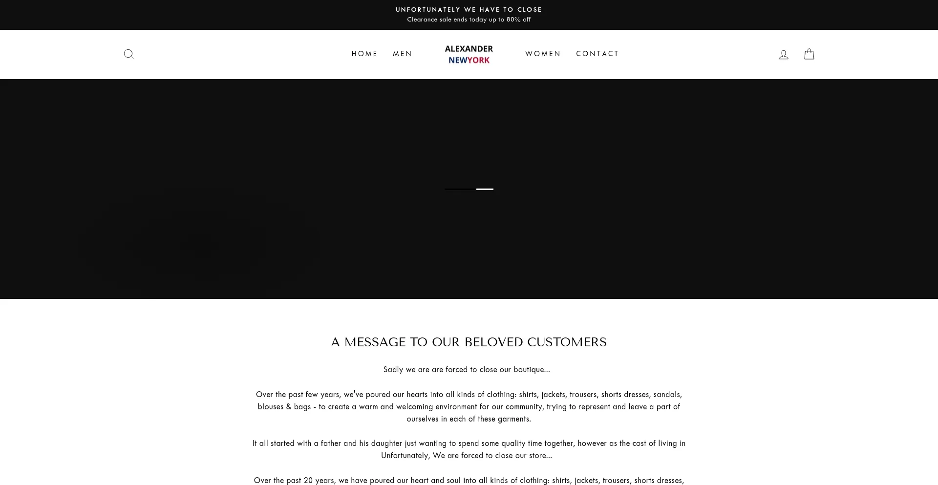 Website screenshot of Alexander-newyork.com