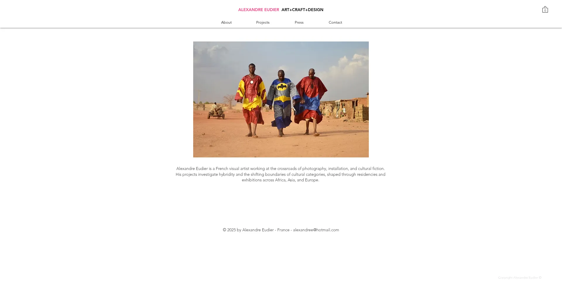 Website screenshot of Alexandreeudier.com