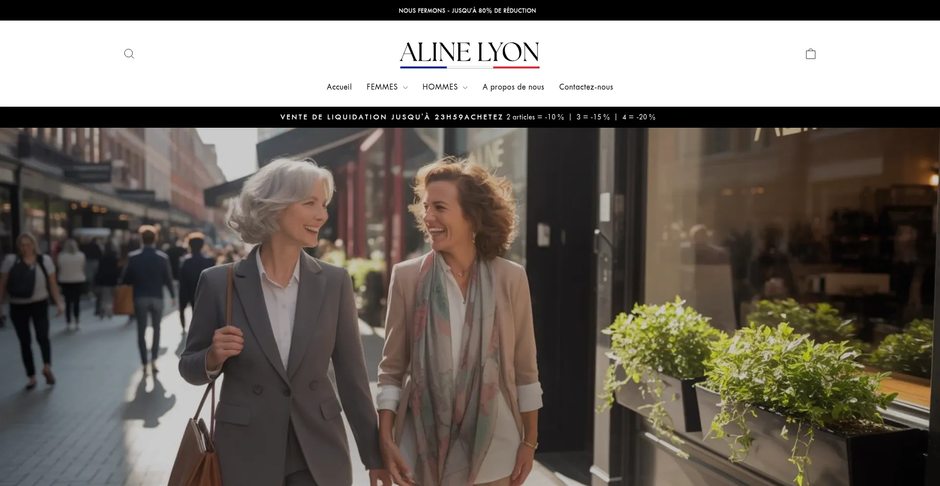 Website screenshot of Aline-lyon.fr