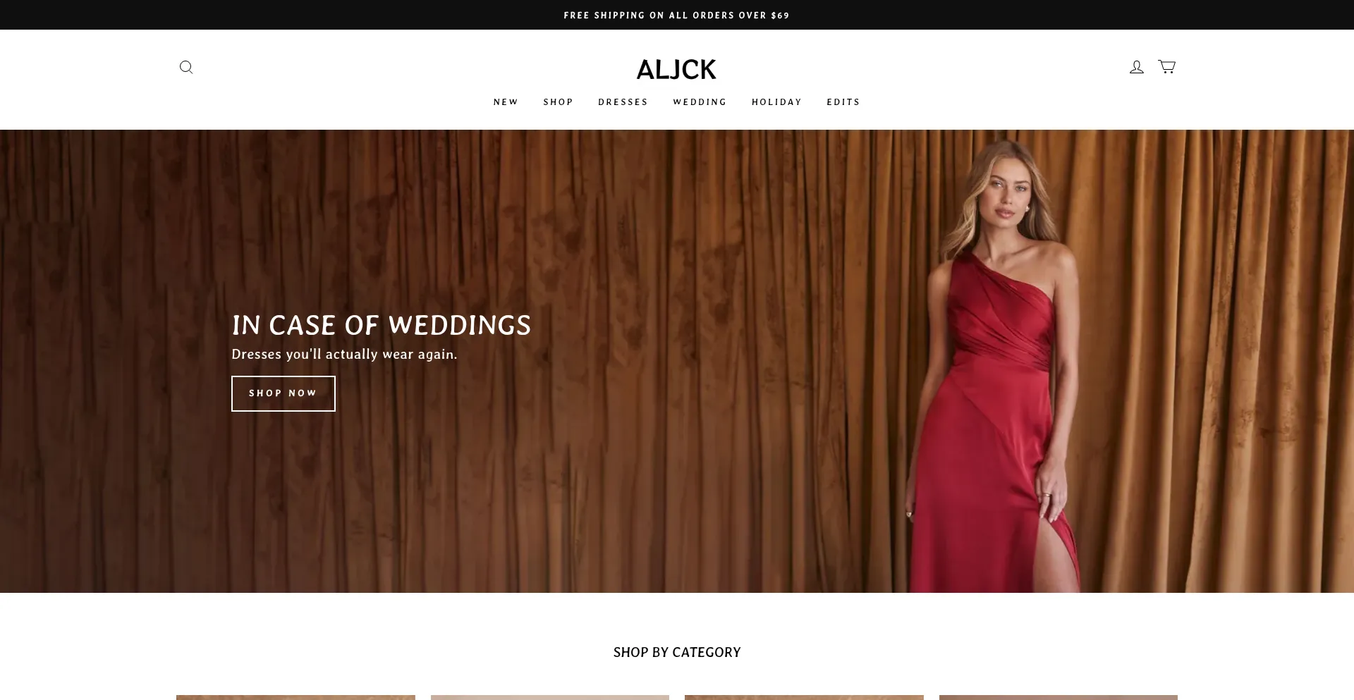 Website screenshot of Aljck.com