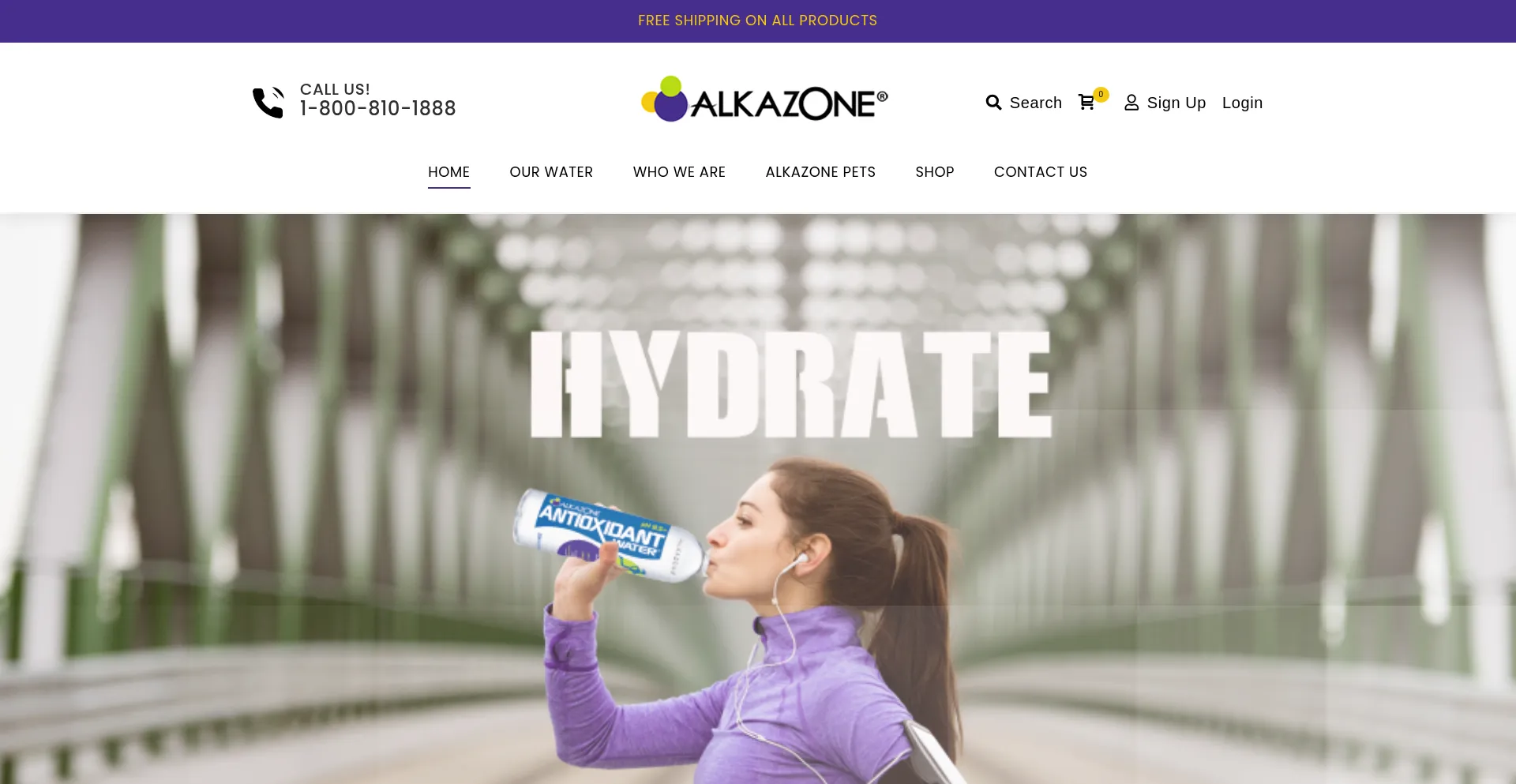 Website screenshot of Alkazone.com
