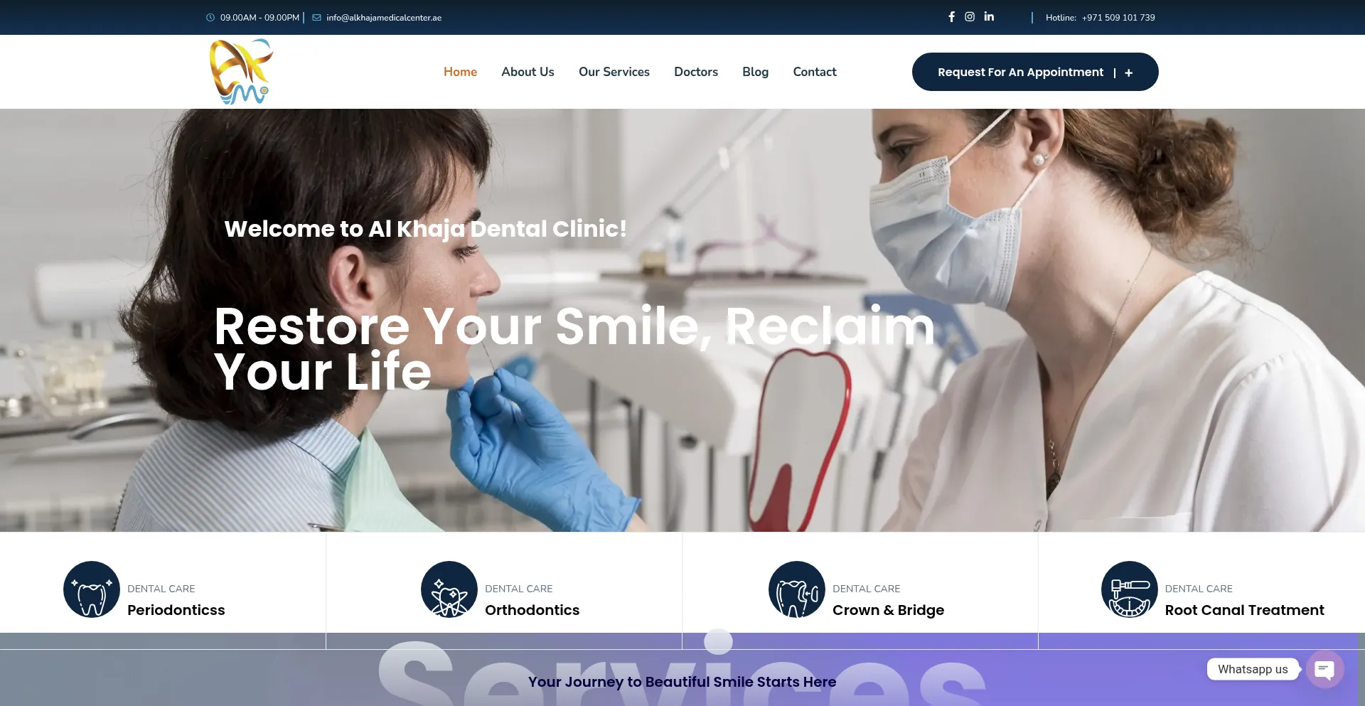 Alkhajamedicalcenter.ae Screenshot