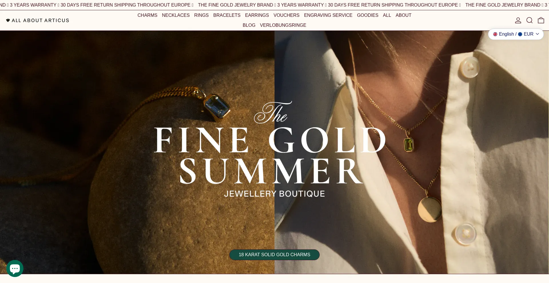 Website screenshot of Allaboutarticus.de