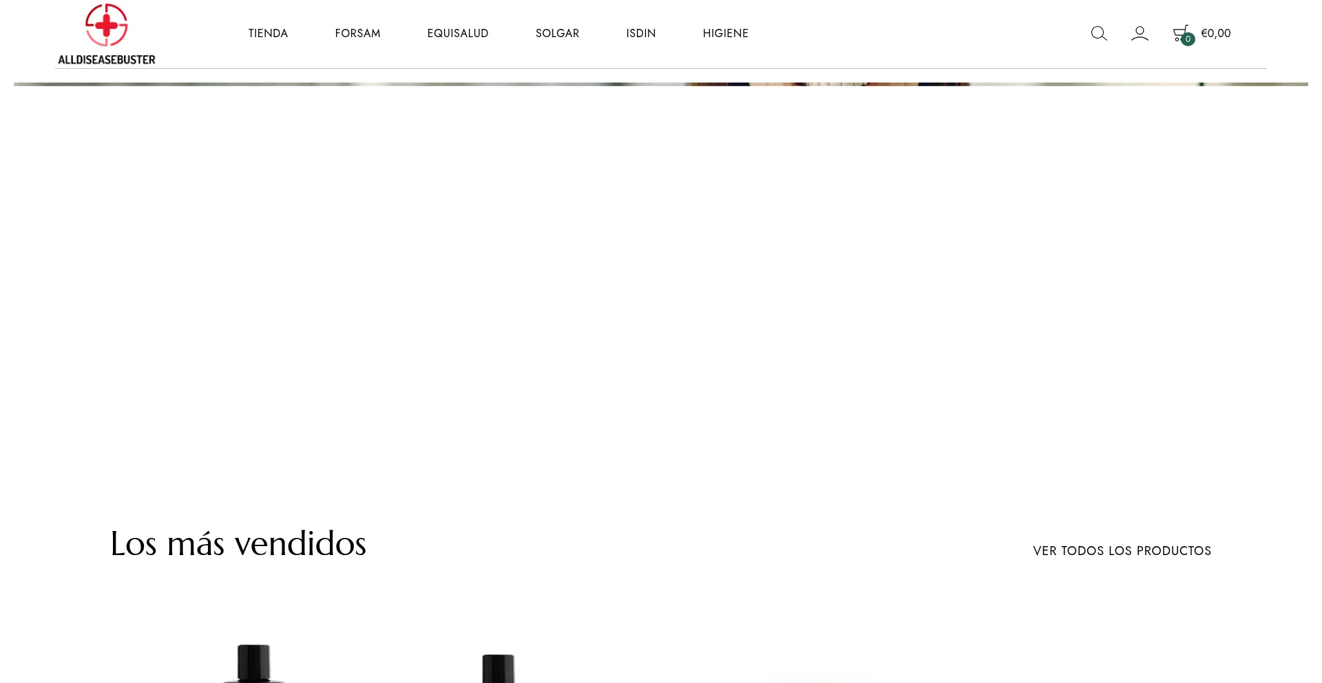 Website screenshot of Alldiseasebuster.com