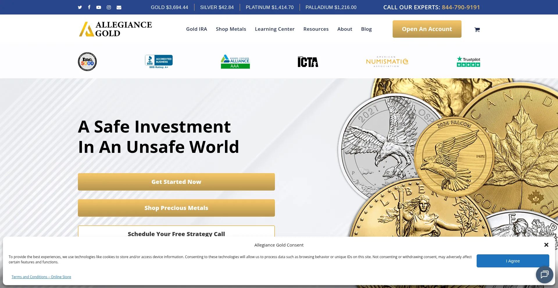 Is Allegiancegold.com Safe?