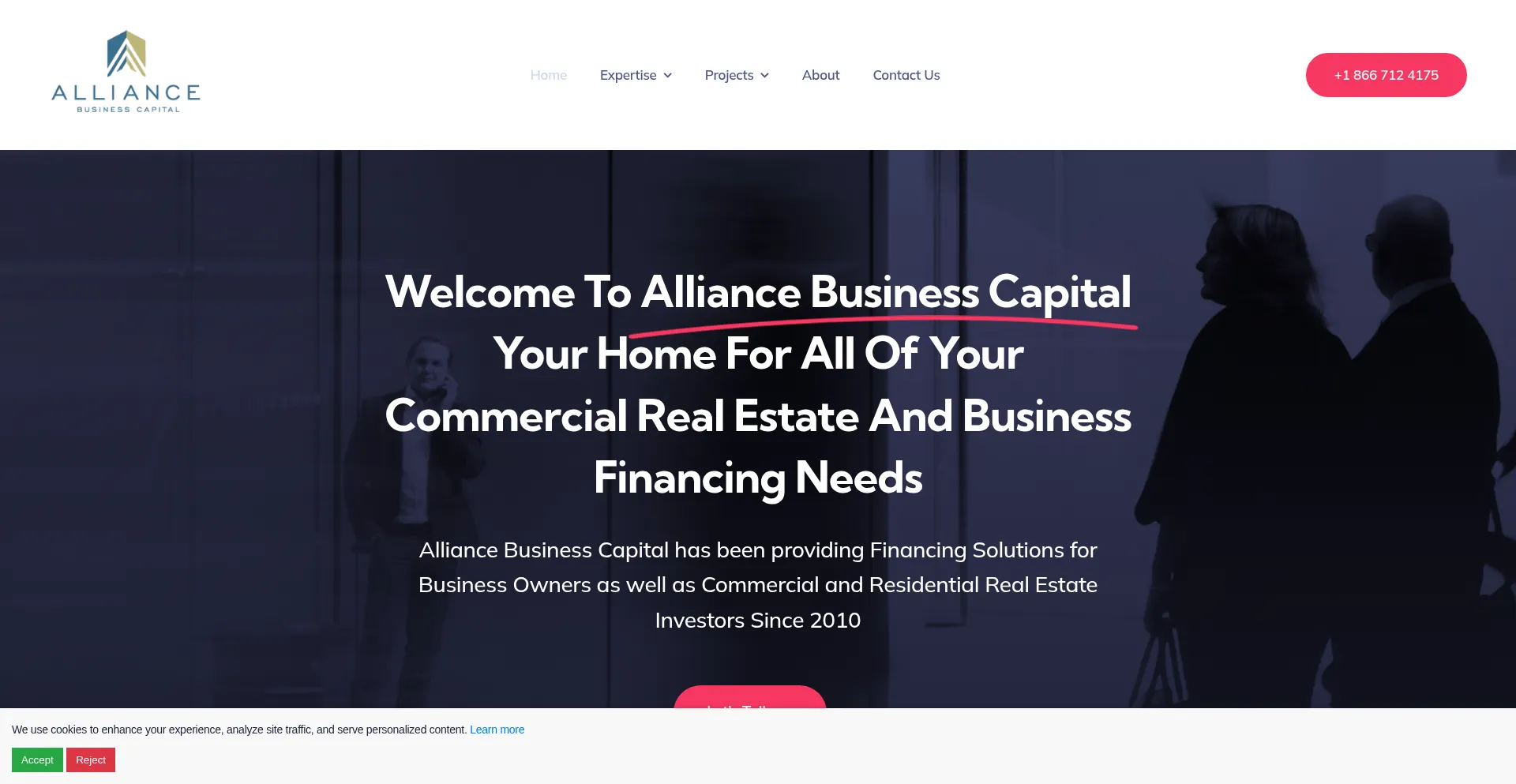 Alliancebusinesscapital.com Screenshot