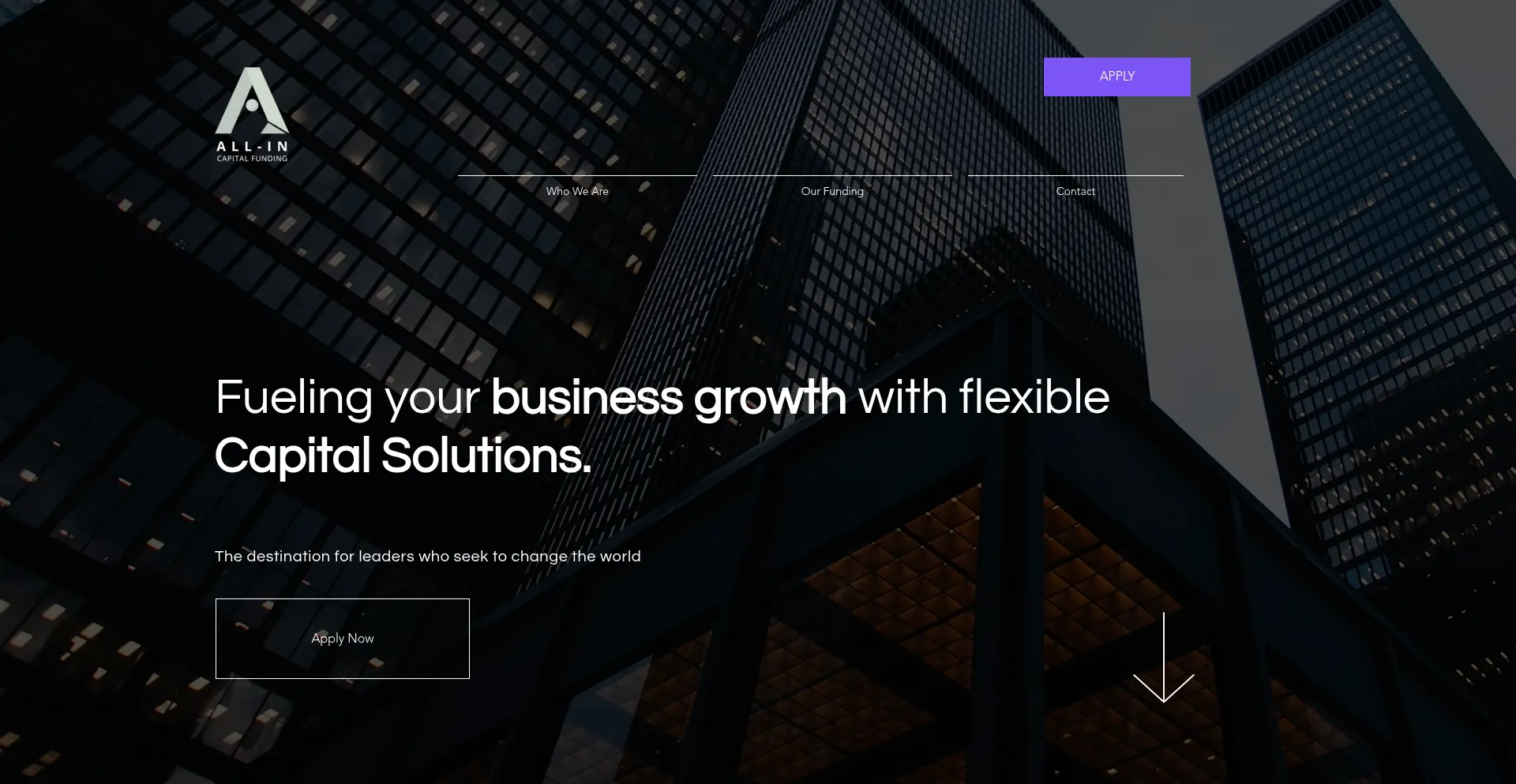 Website screenshot of Allincapitalfunding.com