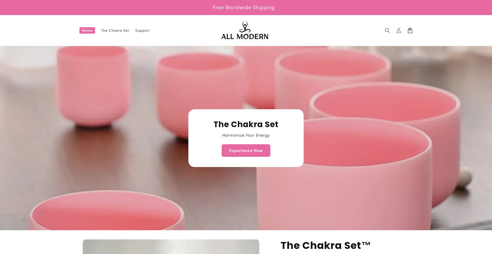 Website screenshot of Allmodernstudios.com