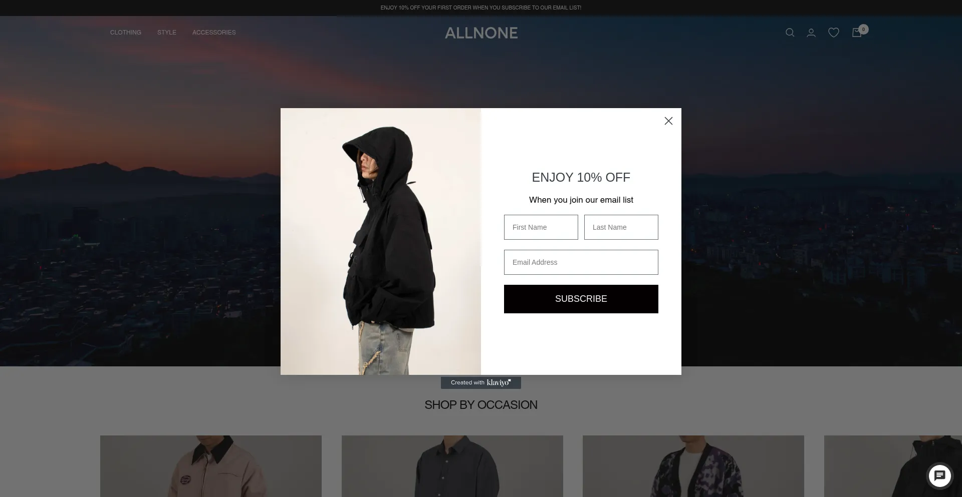 Website screenshot of Allnone-studio.com