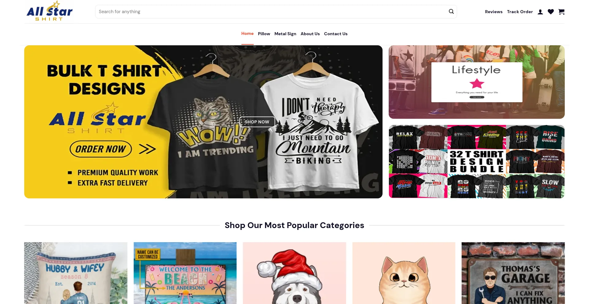 Allstarshirt.com Screenshot