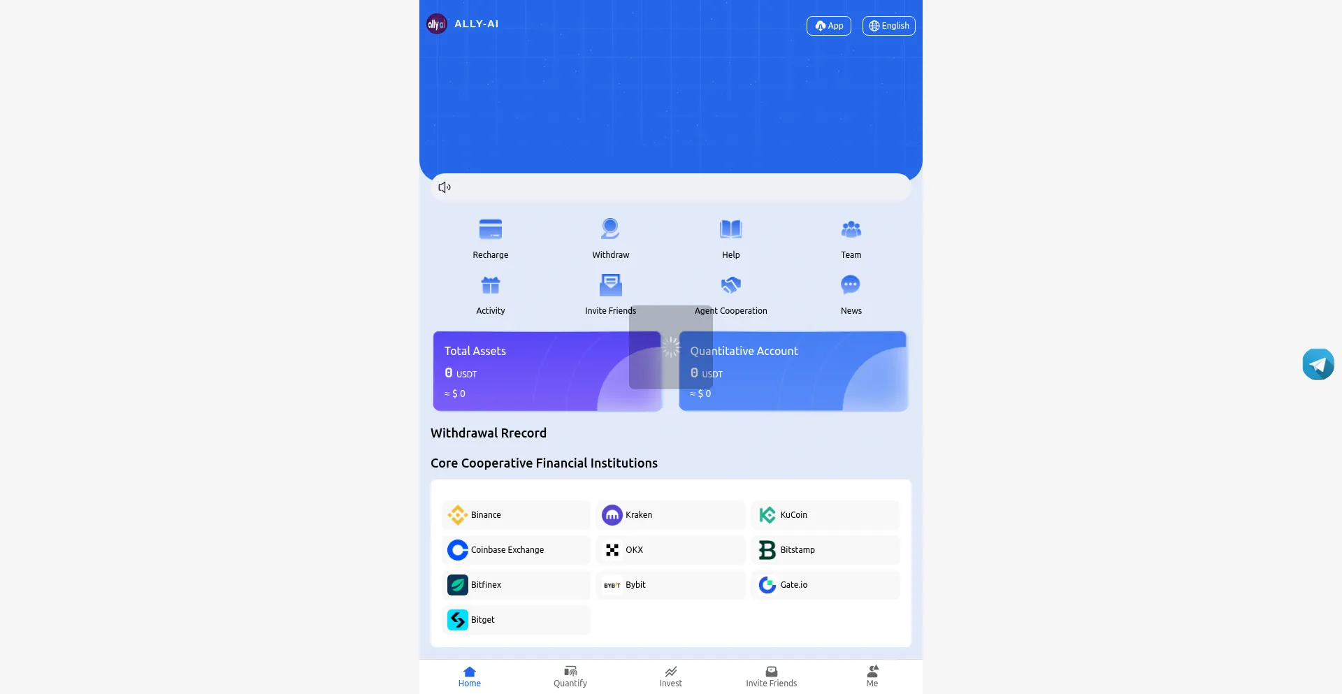 Website screenshot of Allyml.com