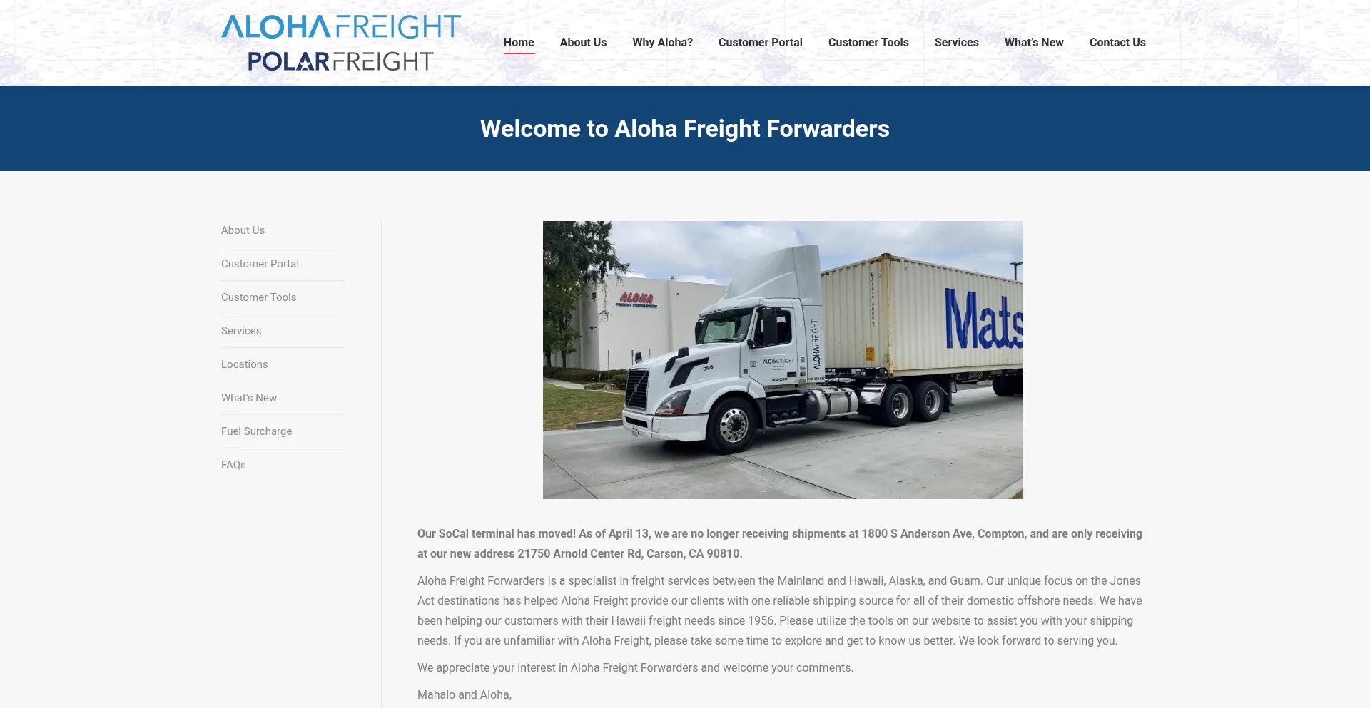 Alohafreight.com