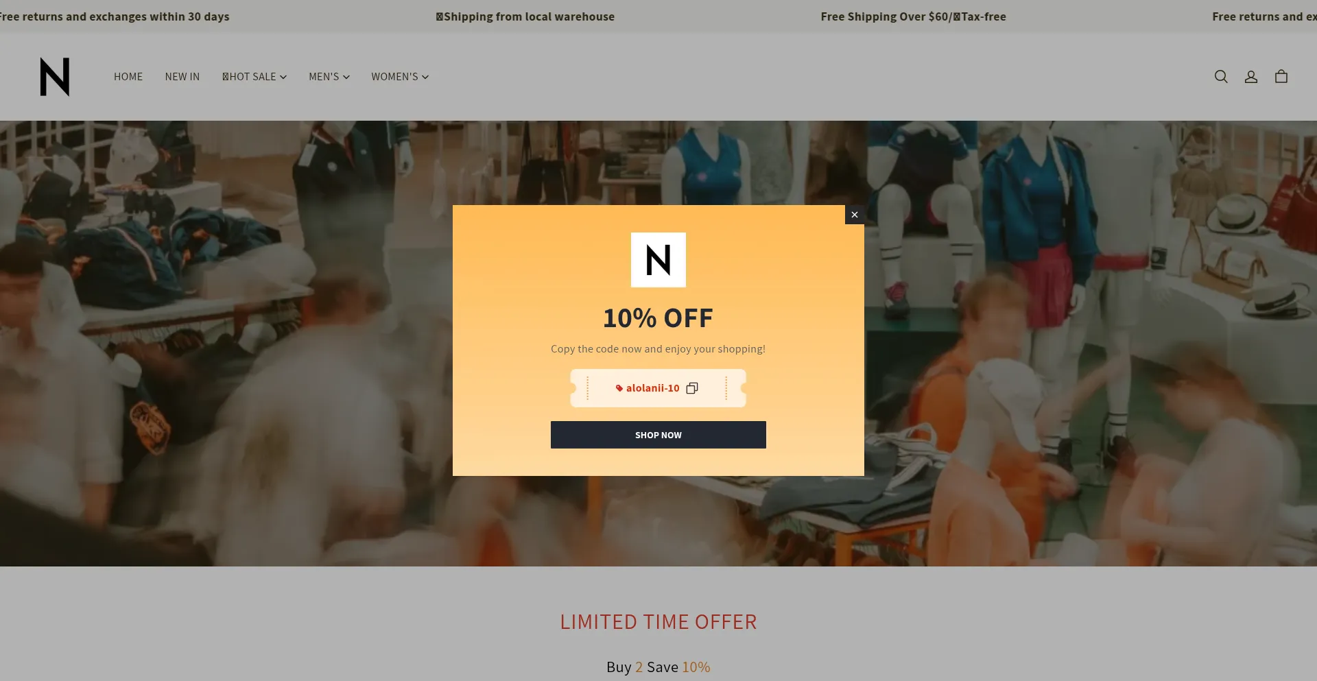 Website screenshot of Alolanii.com