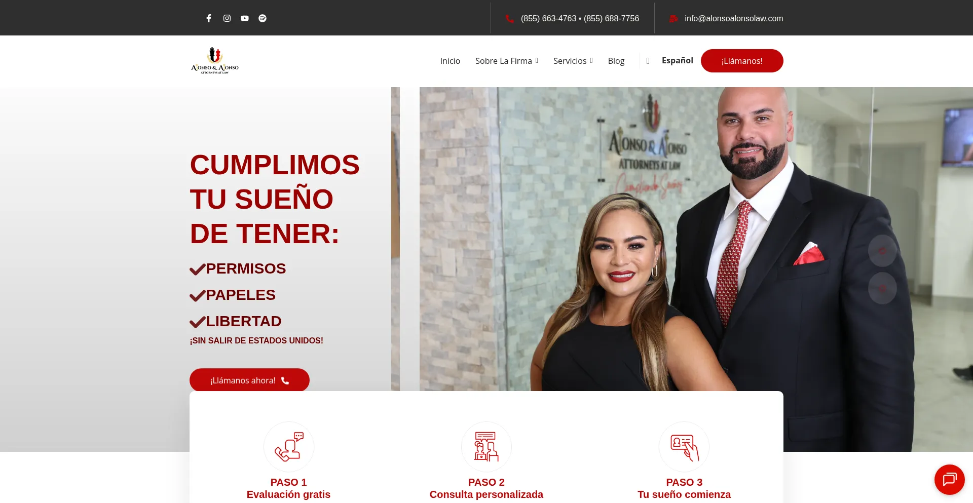 Alonsoandalonsolaw.com Screenshot