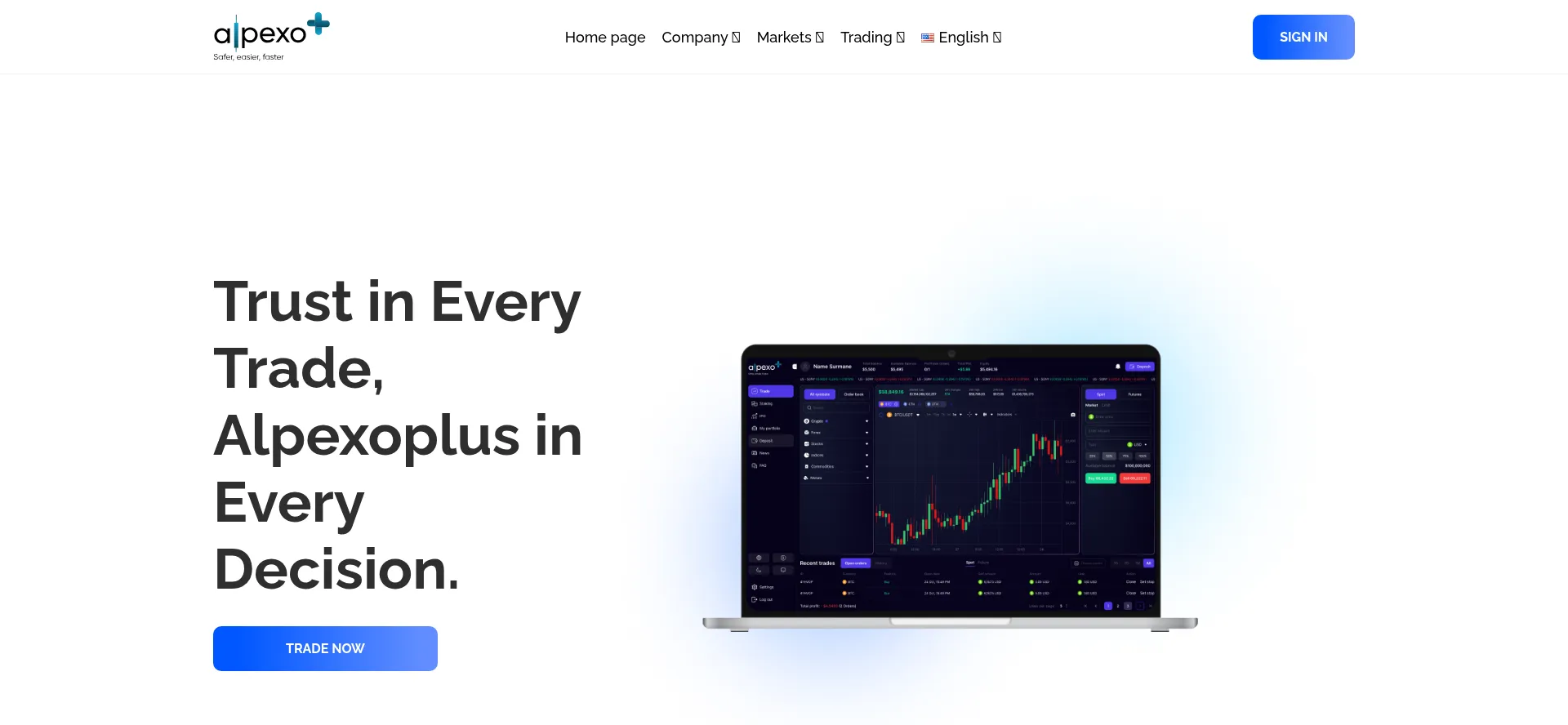 Website screenshot of Alpexoplus.com