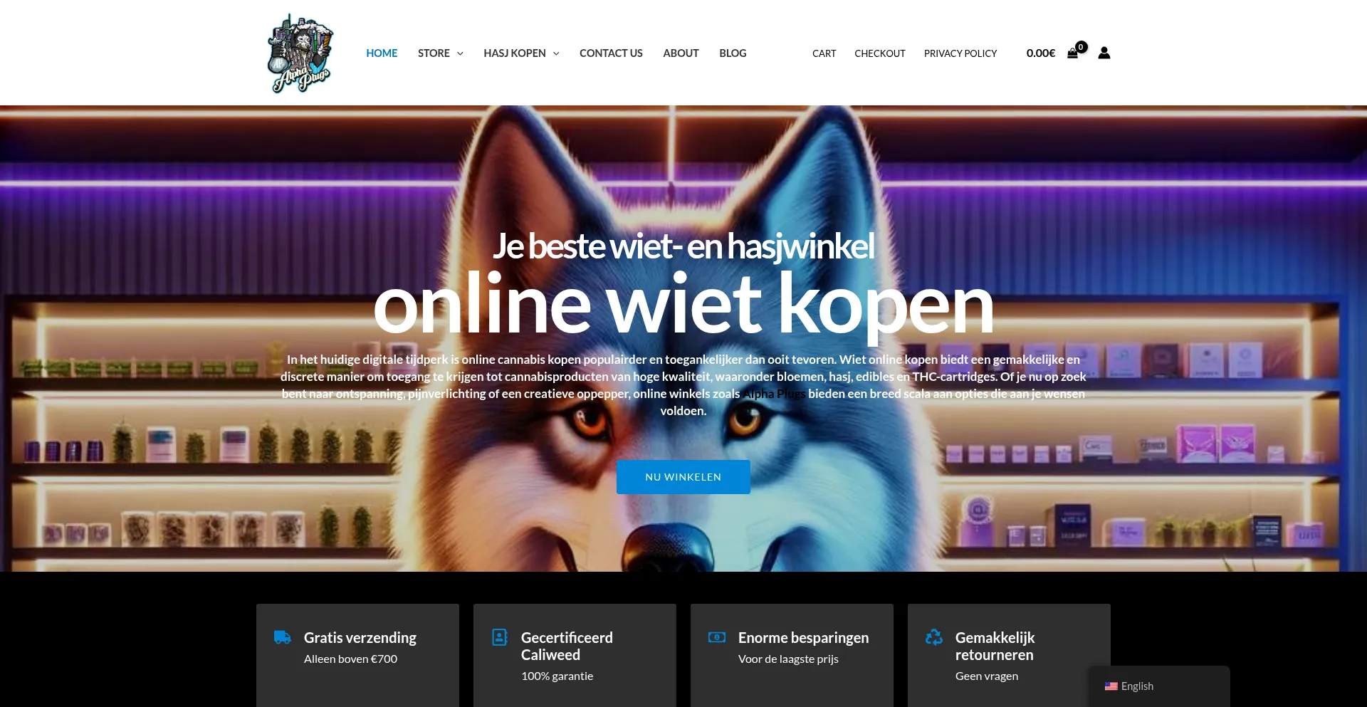 Website screenshot of Alphaplugs.com