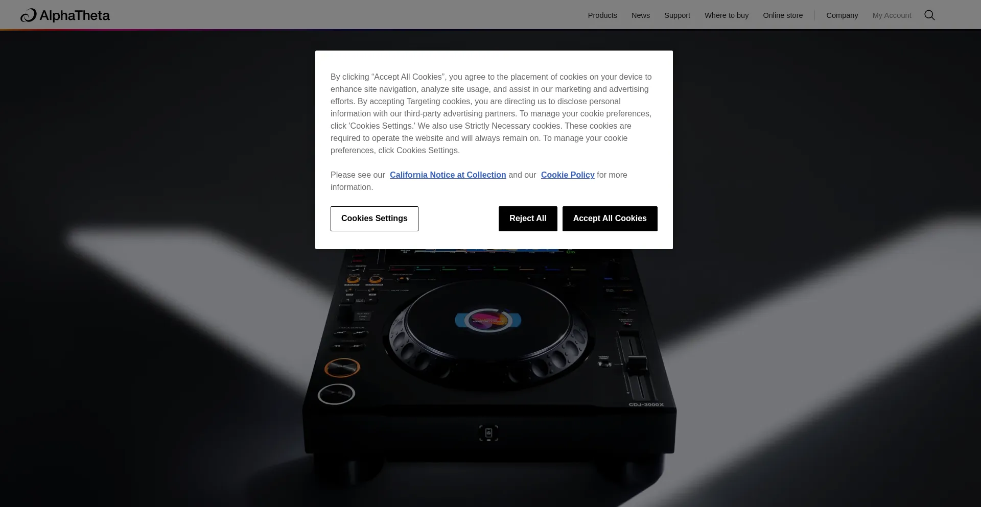 Alphatheta.com Screenshot