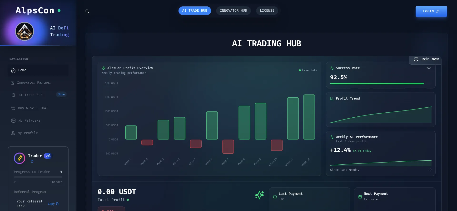 Website screenshot of Alpscon.ai
