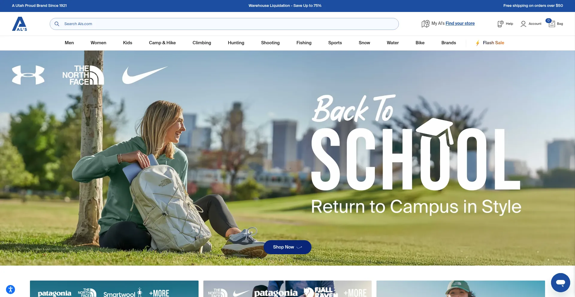 Website screenshot of Als.com