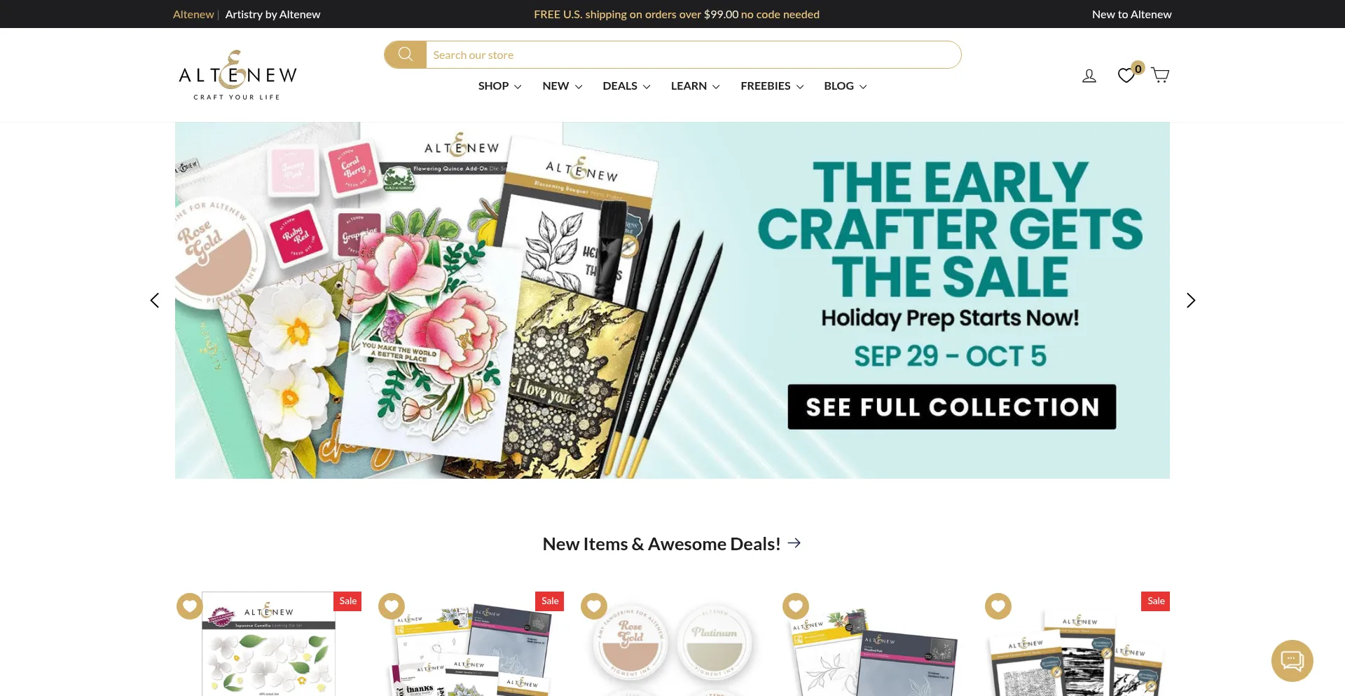 Altenew.com Screenshot