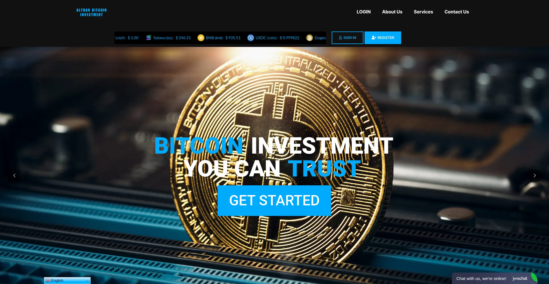 Altranbitcoininvestment.com Screenshot