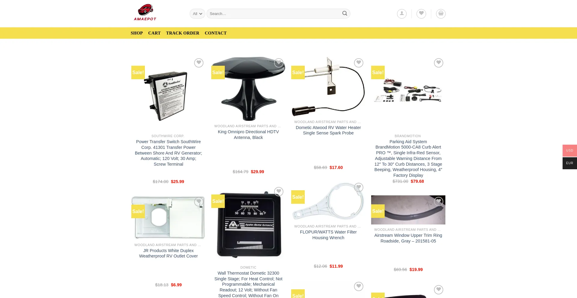 Website screenshot of Amaepot.com