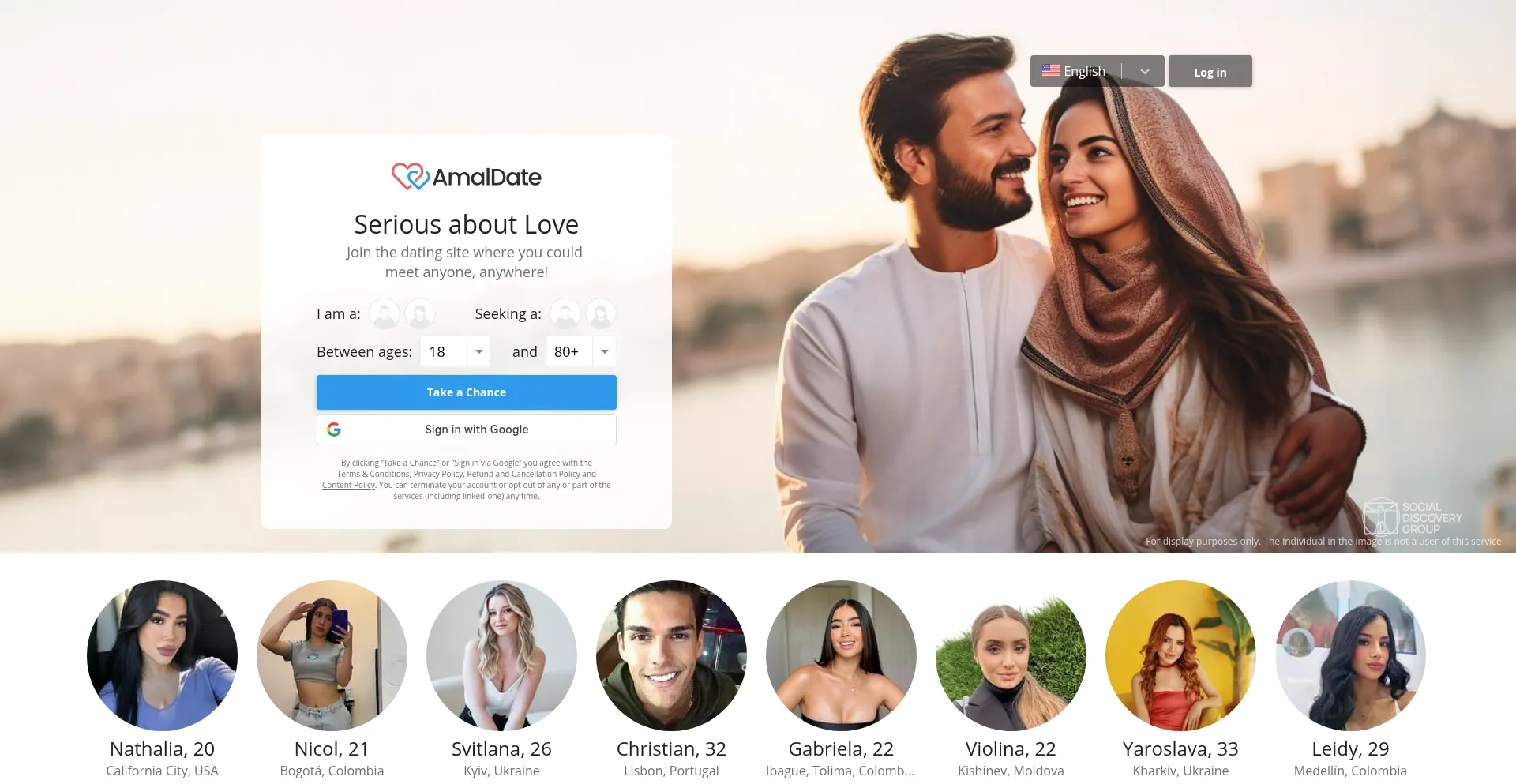 Amaldate.com Screenshot