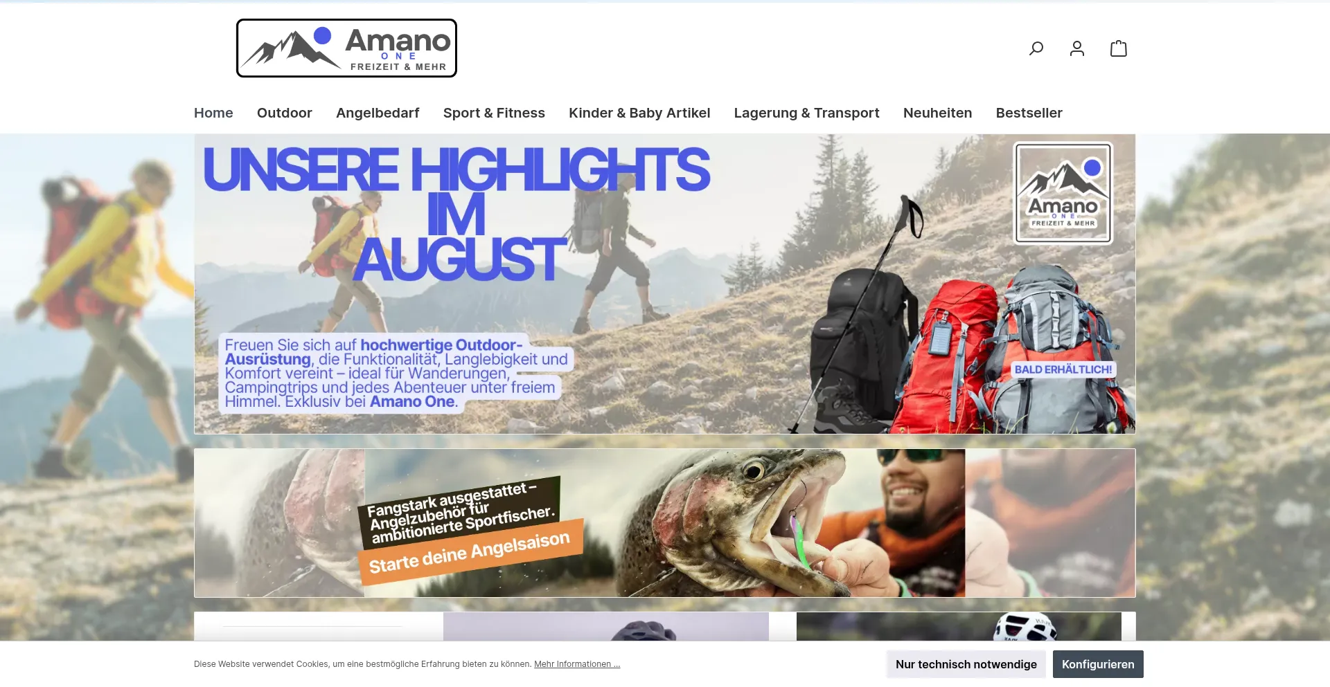 Website screenshot of Amano-1.com