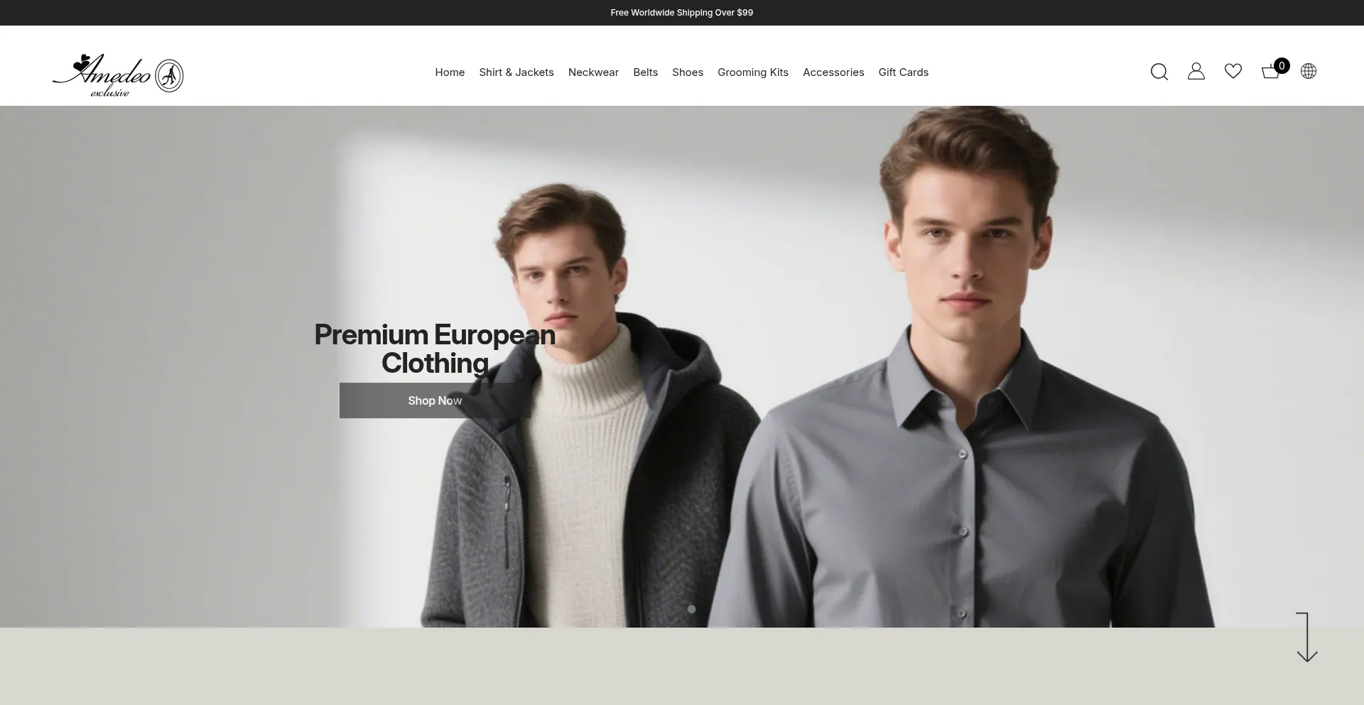 Amedeoexclusive.com Screenshot