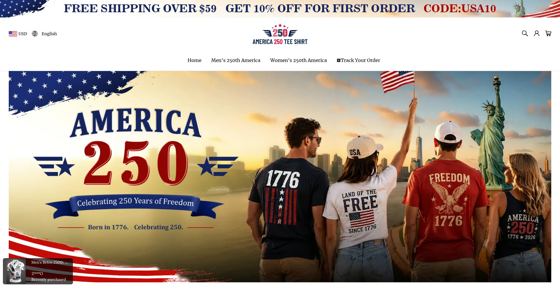 America250teeshirt.com
