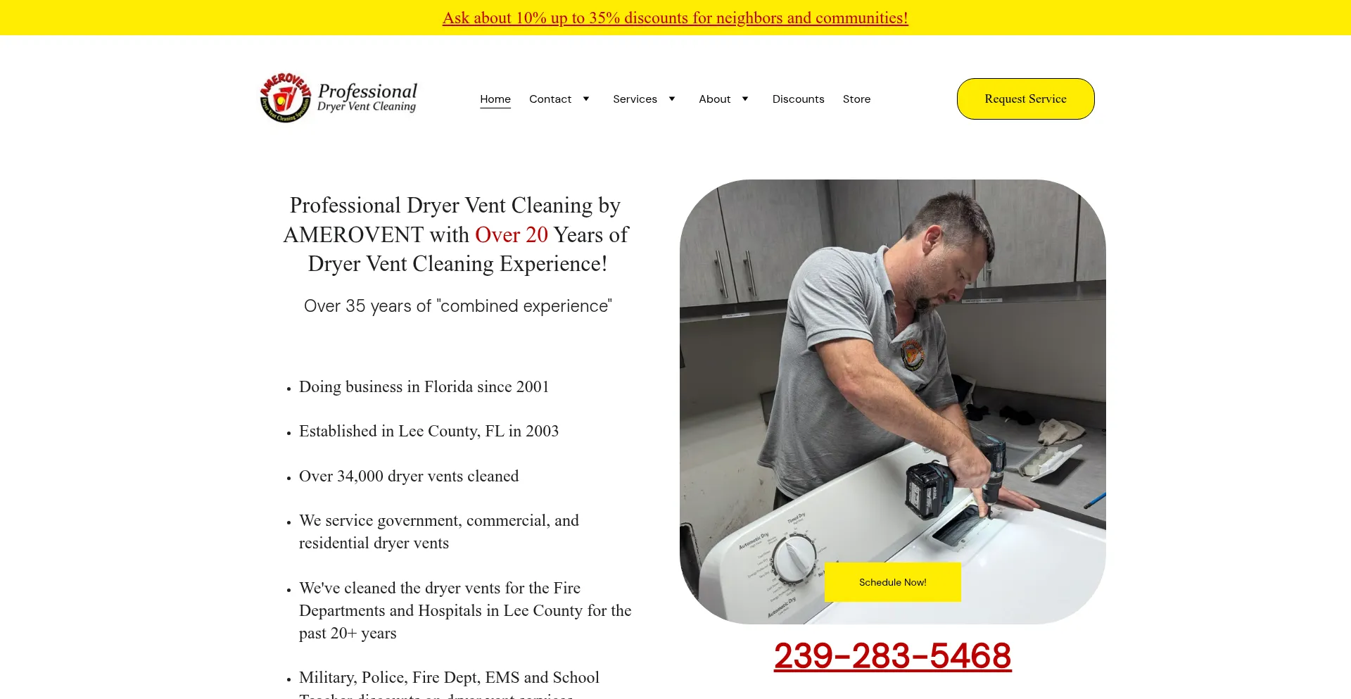 Amerovent.com Screenshot