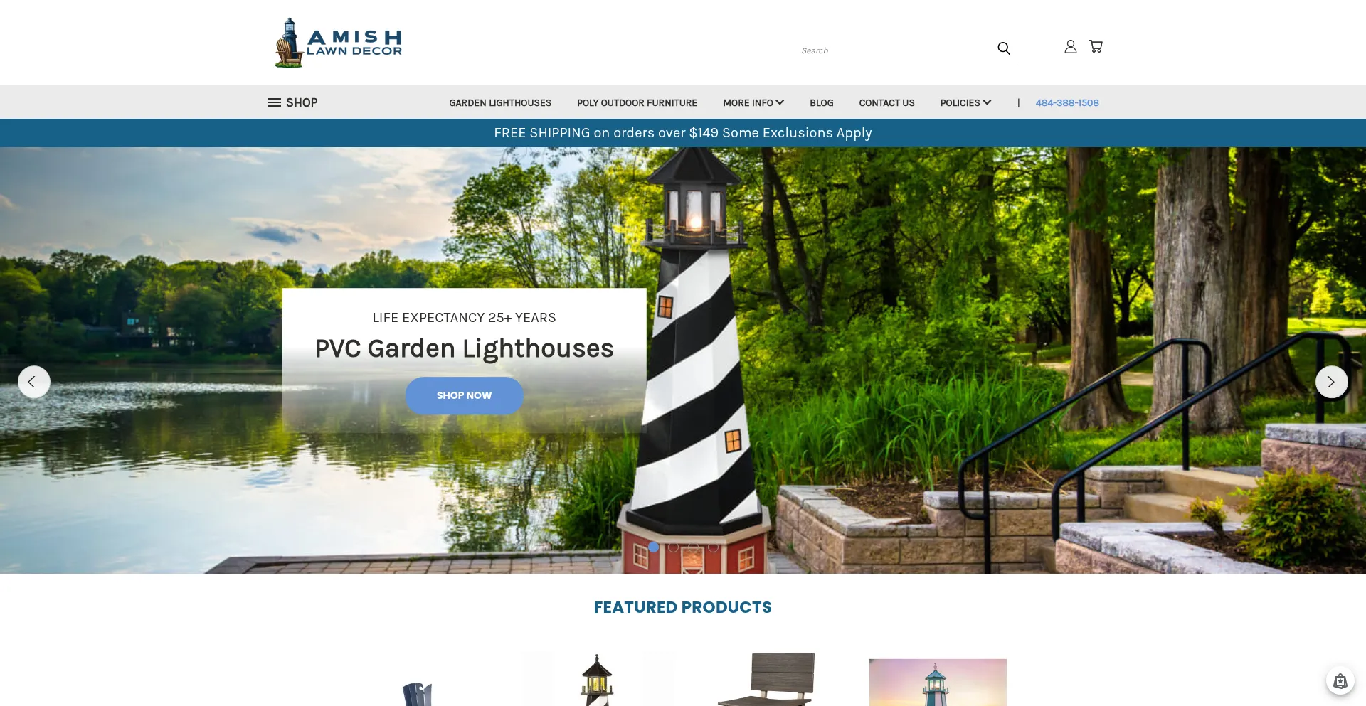 Amishlawndecor.com Screenshot