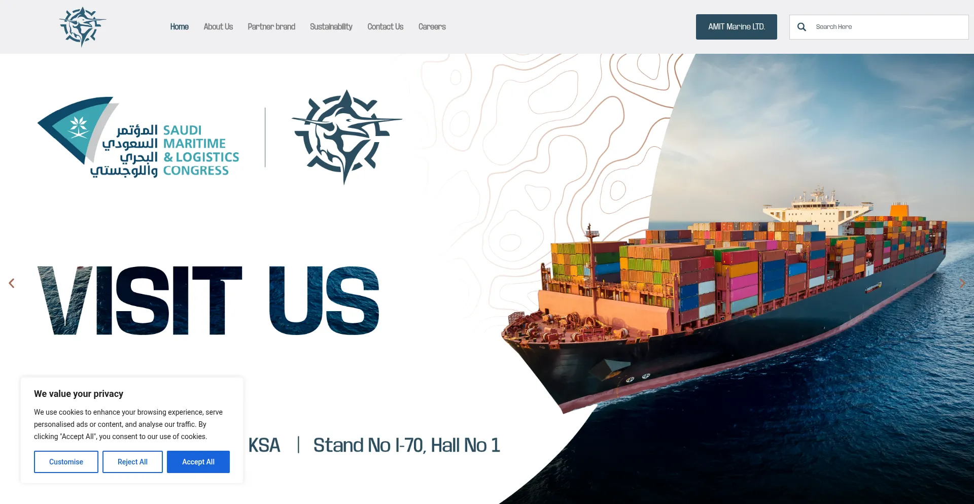 Amitmarine.com Screenshot