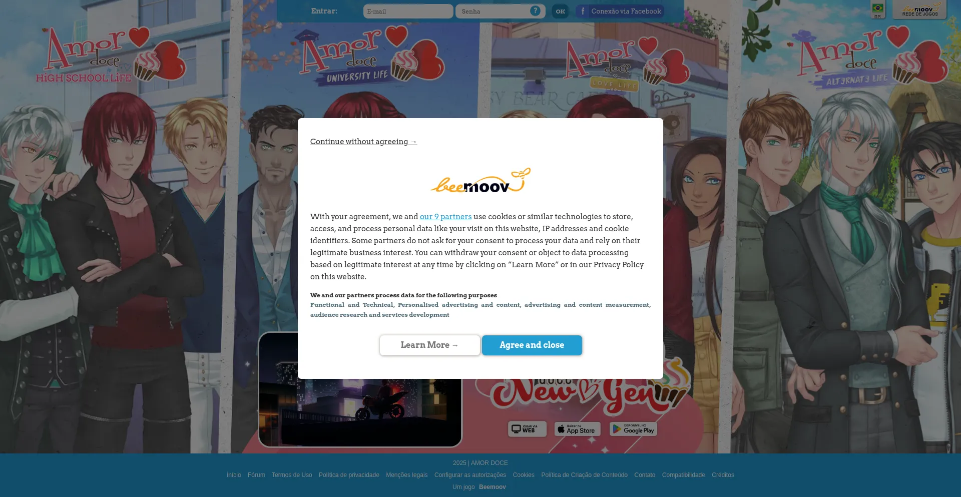 Amordoce.com Screenshot