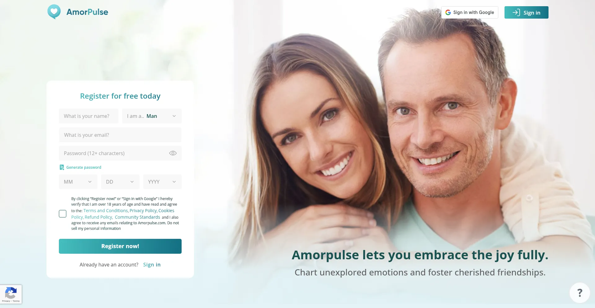 Amorpulse.com Screenshot