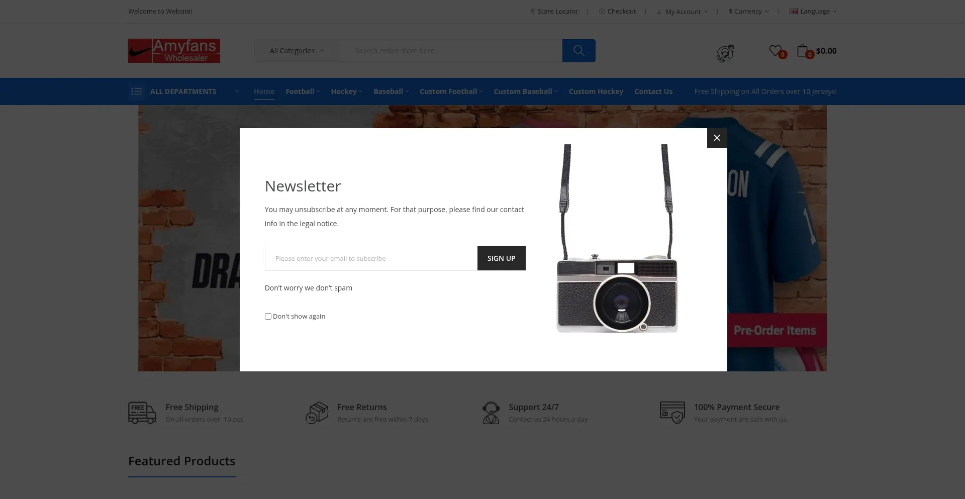 Website screenshot of Amyfans.ru