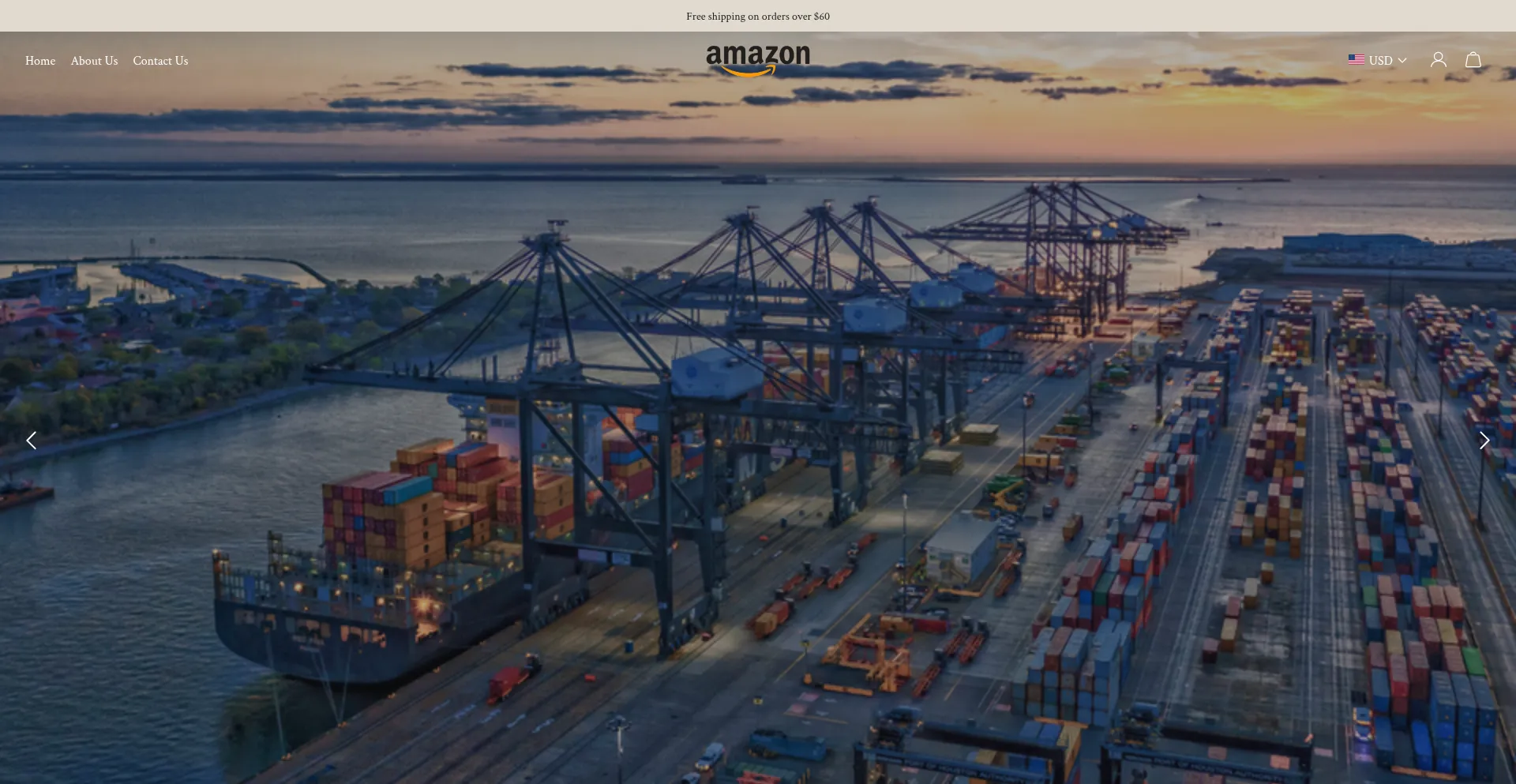 Website screenshot of Amzpalletmarket.com