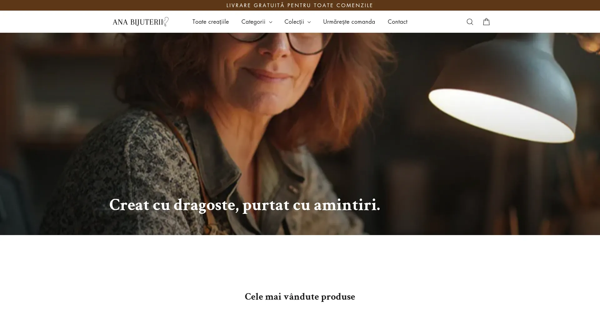 Website screenshot of Ana-bijuterii.com