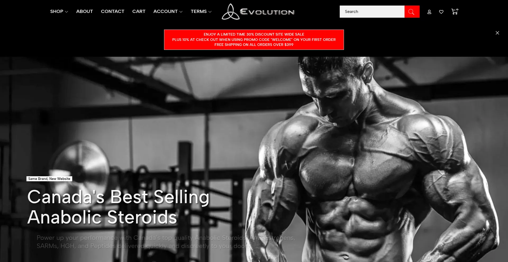 Website screenshot of Anabolicalliance.com