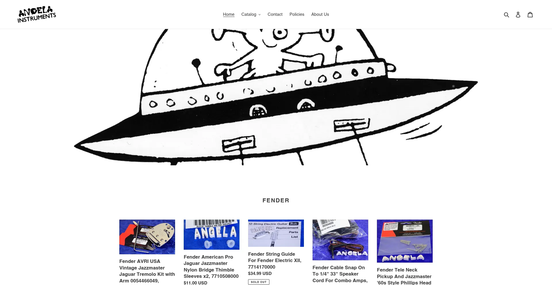 Website screenshot of Angelainstruments.com