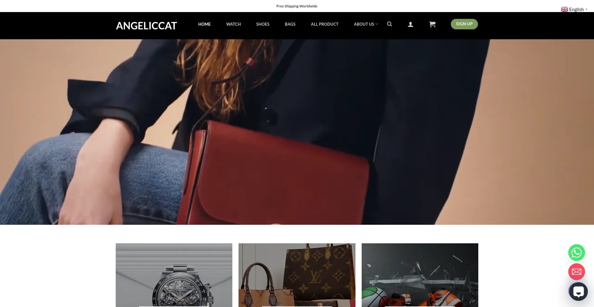 Website screenshot of Angeliccat.com