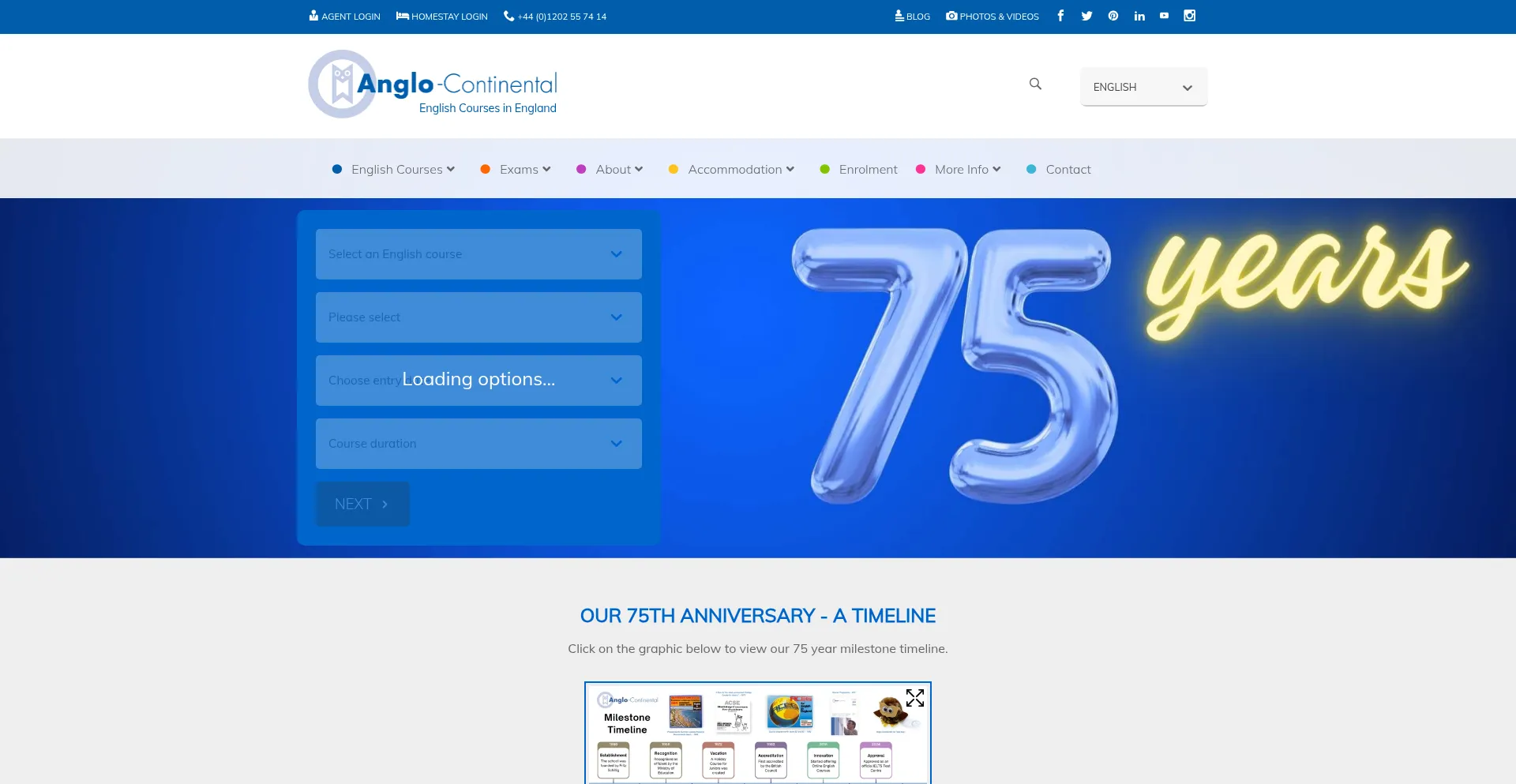 Anglo-continental.com Screenshot