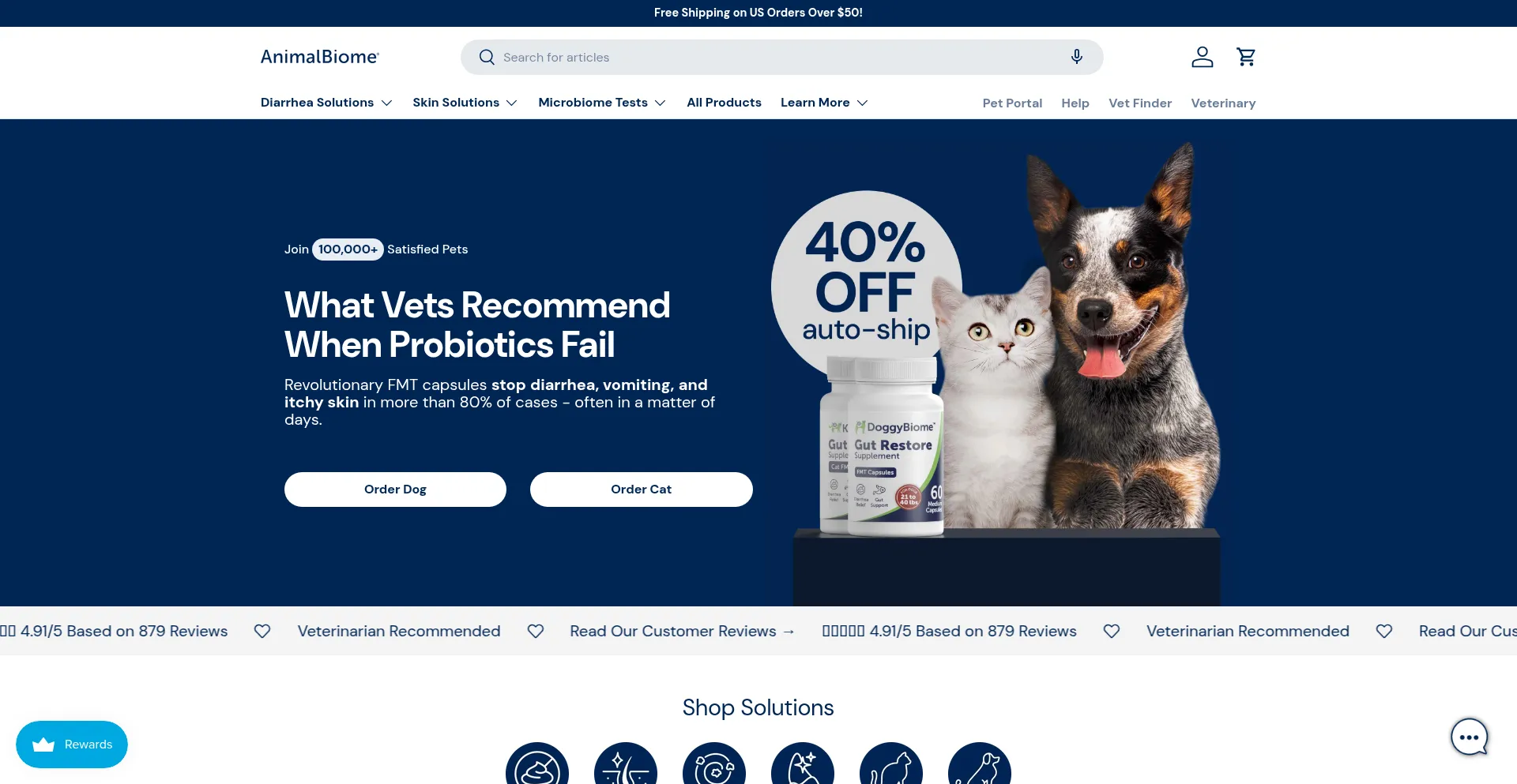 Animalbiome.com Screenshot