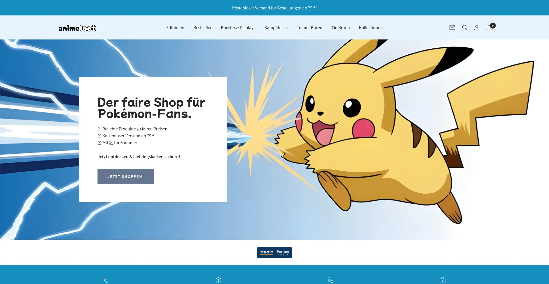 Website screenshot of Animeloot.de
