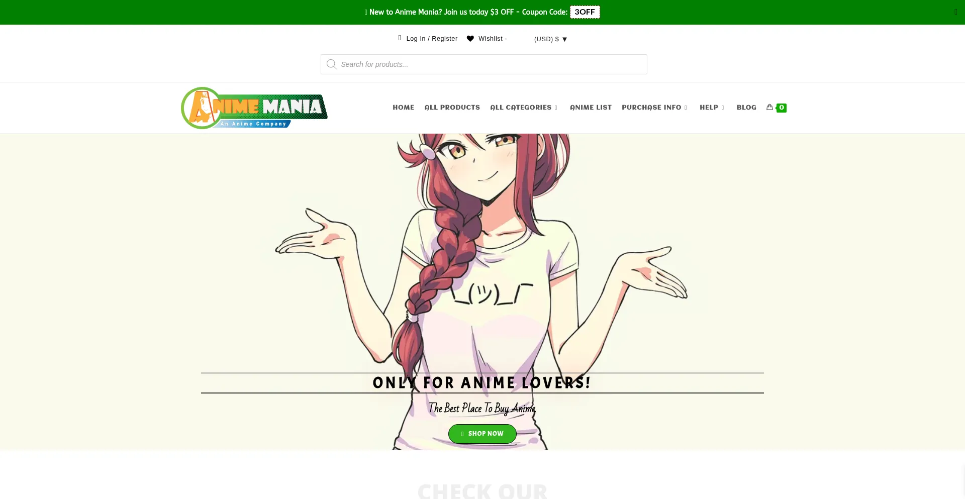 Animemania.co Screenshot
