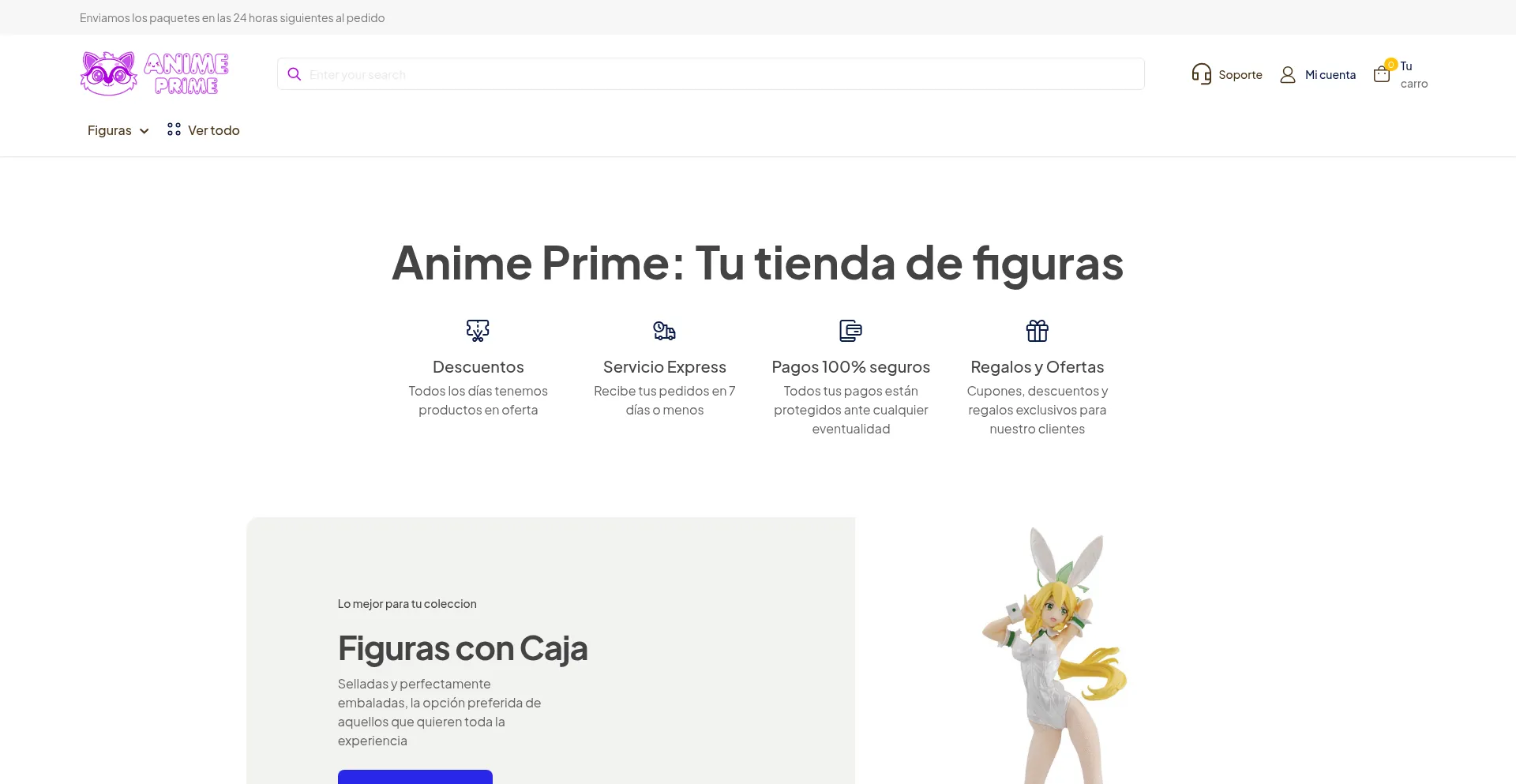 Website screenshot of Animeprime.mx