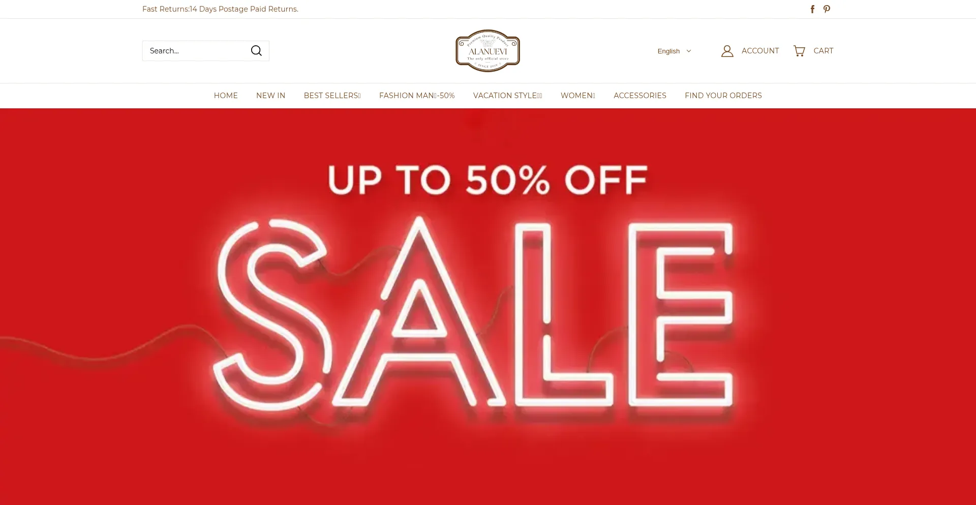 Website screenshot of Aniueva.com