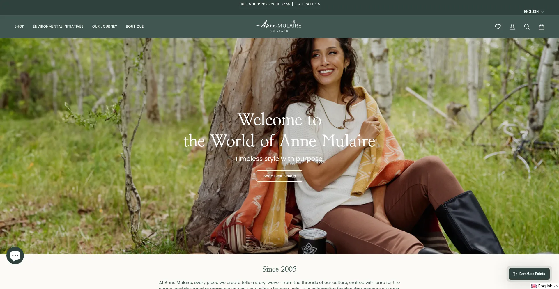 Website screenshot of Annemulaire.ca