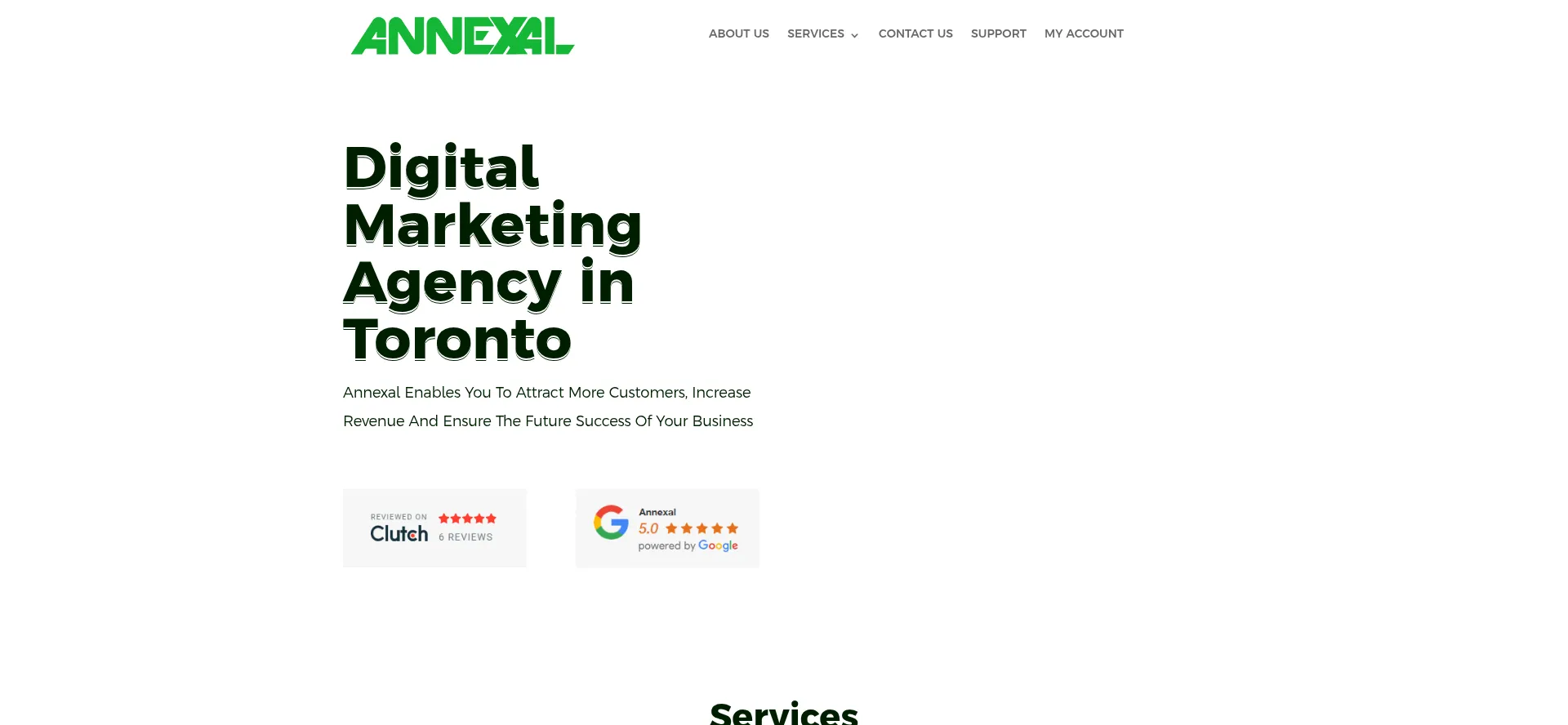Website screenshot of Annexal.com